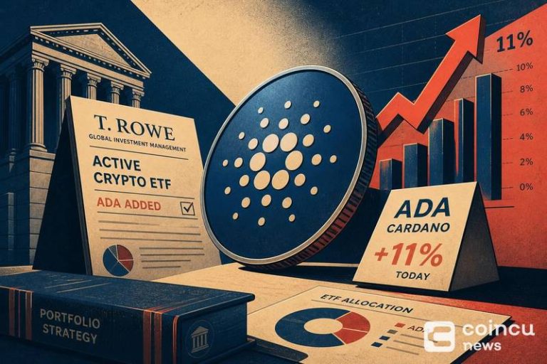 Cardano Jumps 11% After T. Rowe Adds ADA to Active Crypto ETF