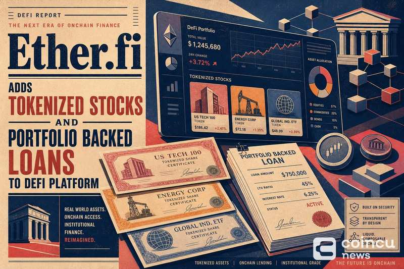 Ether.fi Adds Tokenized Stocks and Portfolio-Backed Loans to DeFi Platform
