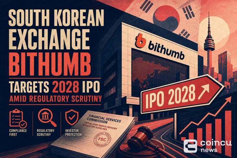 South Korean Exchange Bithumb Targets 2028 IPO Amid Regulatory Scrutiny