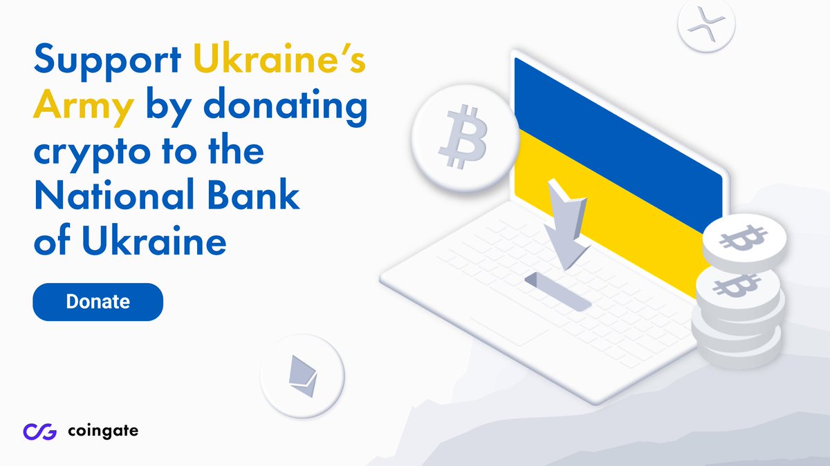 CoinGate allows more than 70 cryptocurrencies for direct donations to Ukraines National Bank 1 1