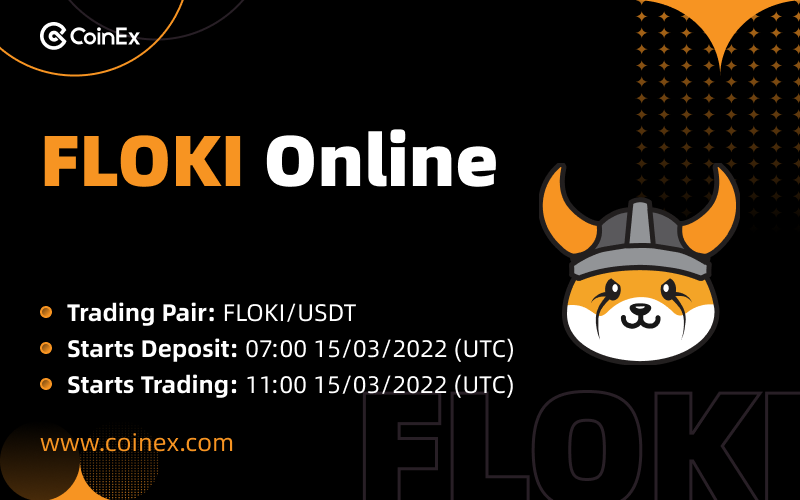 Floki Inu FLOKI Lands on Crypto Exchange CoinEX