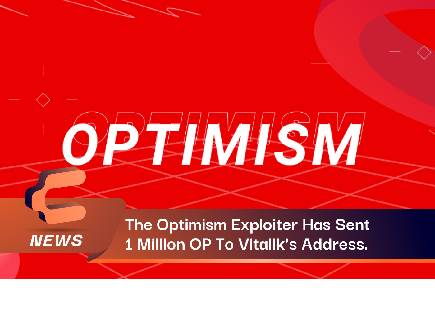 The Optimism Exploiter Has Sent 1 Million OP To Vitalik's Address.