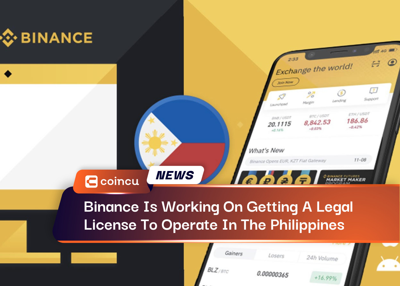 Binance Is Working On Getting A Legal License To Operate In The Philippines