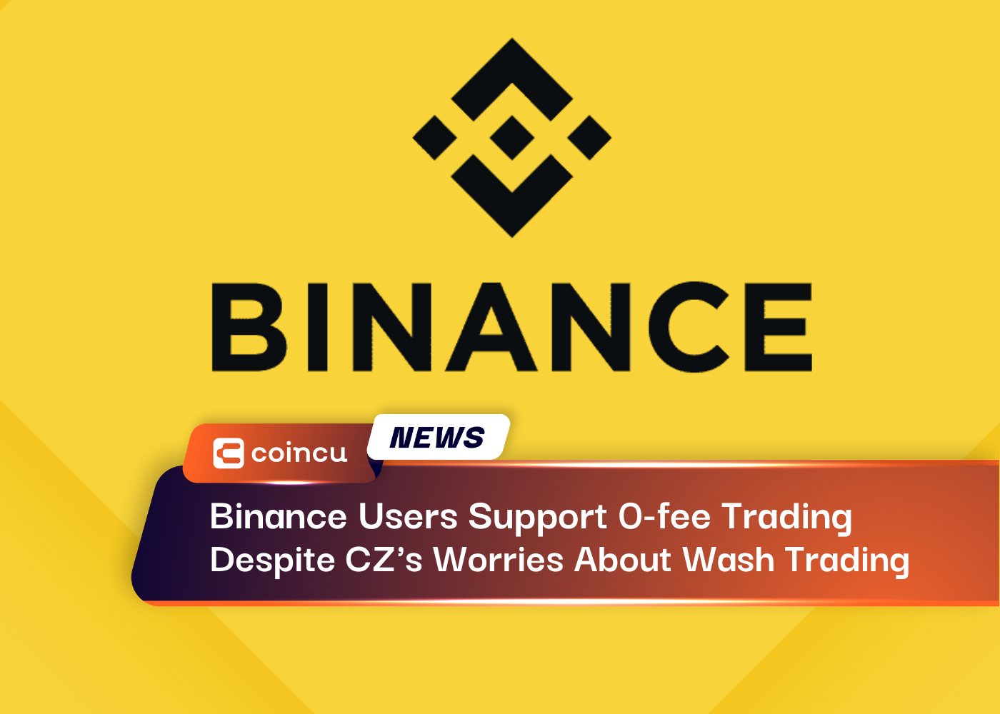 Binance Users Support 0 fee Trading