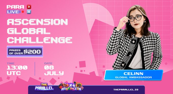 The Parallel ($PRL) Ascension Global Challenge 13:00 UTC | JULY 08 1 Ascension