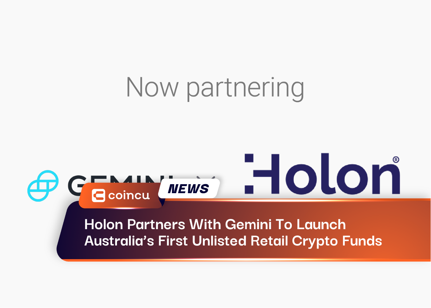 Holon Partners With Gemini To Launch