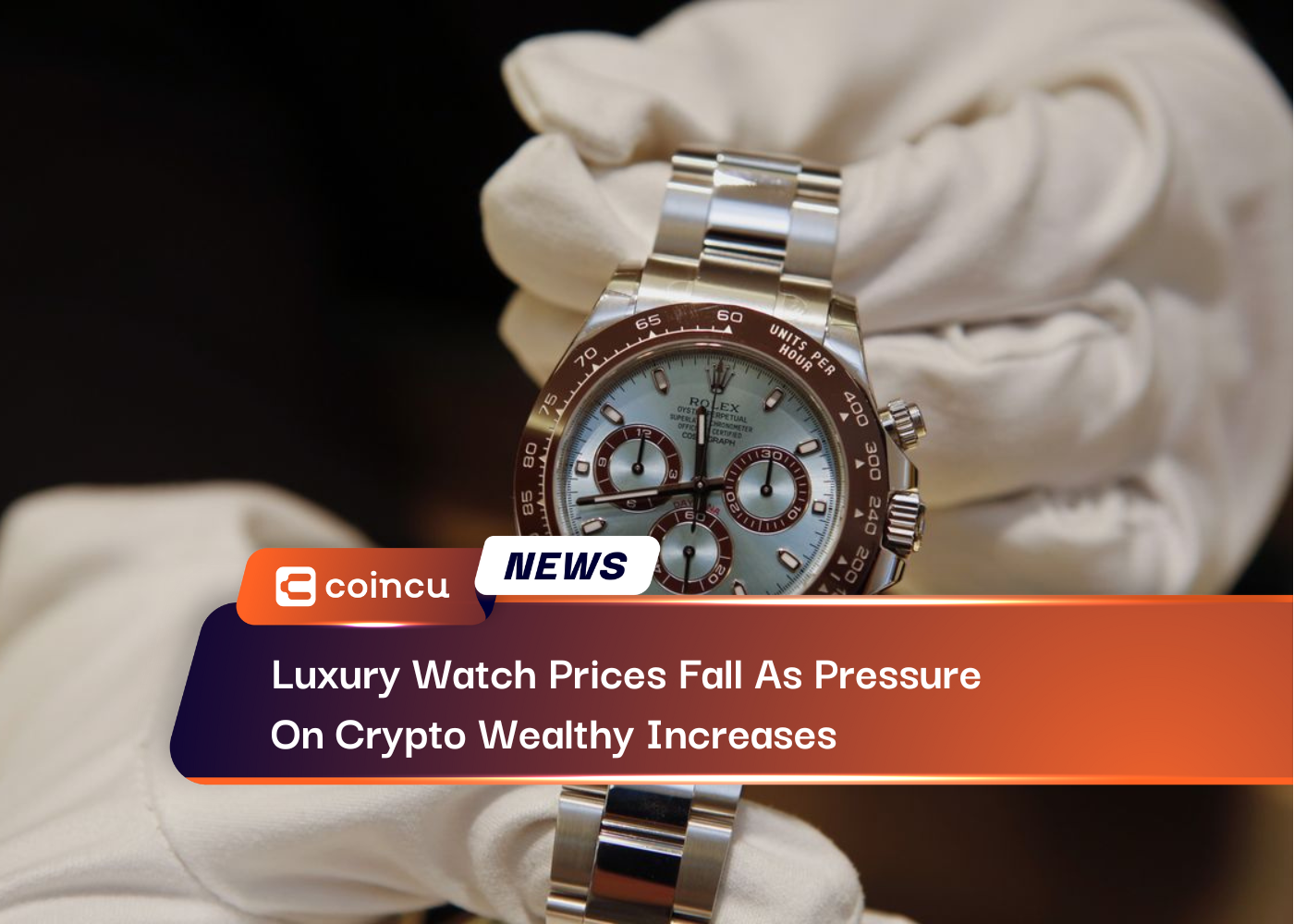 仮想通貨富裕層への圧力が高まる中、高級時計の価格が下落