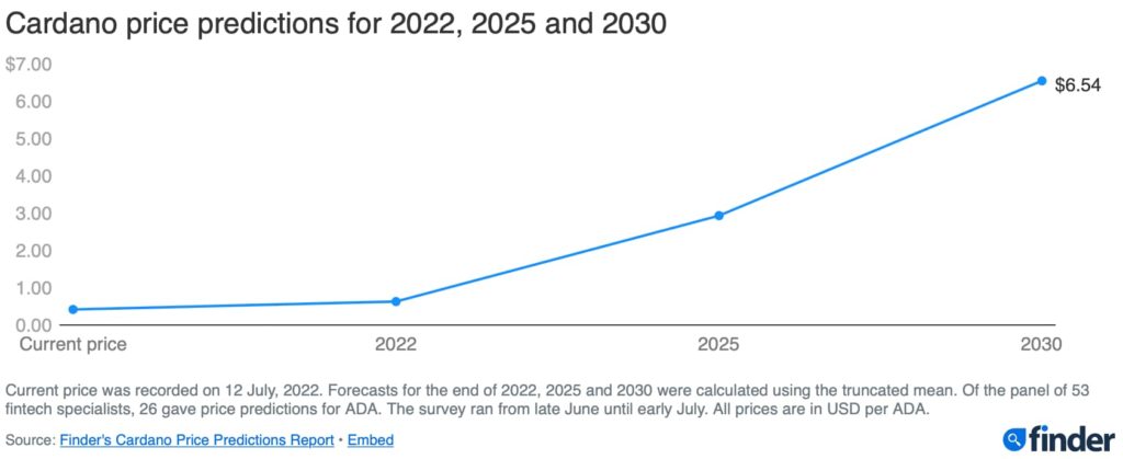 50 Fintech Leaders Anticipate Cardano To Trade Above $0.60 By The End Of 2022