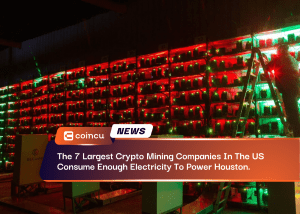 The 7 Largest Crypto Mining Companies In The United States Consume Enough Electricity To Power Houston.