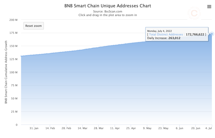 BNB Chain Weekly Recap | Jun 27th – Jul 3rd, 2022 6 Unique Wallets
