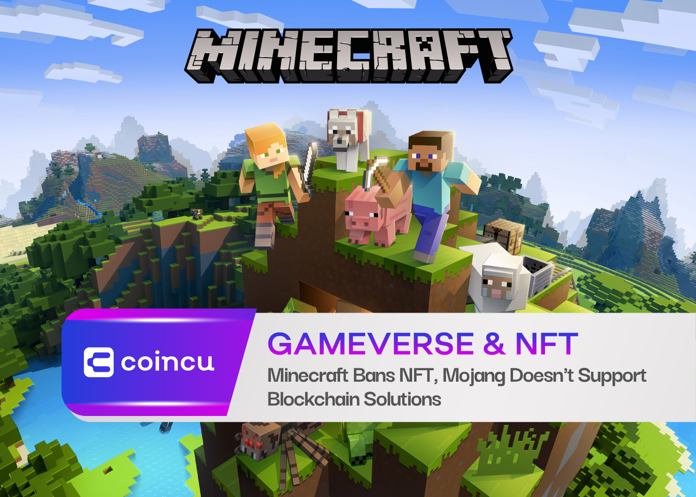 Minecraft não é lugar para negociar NFT e blockchain