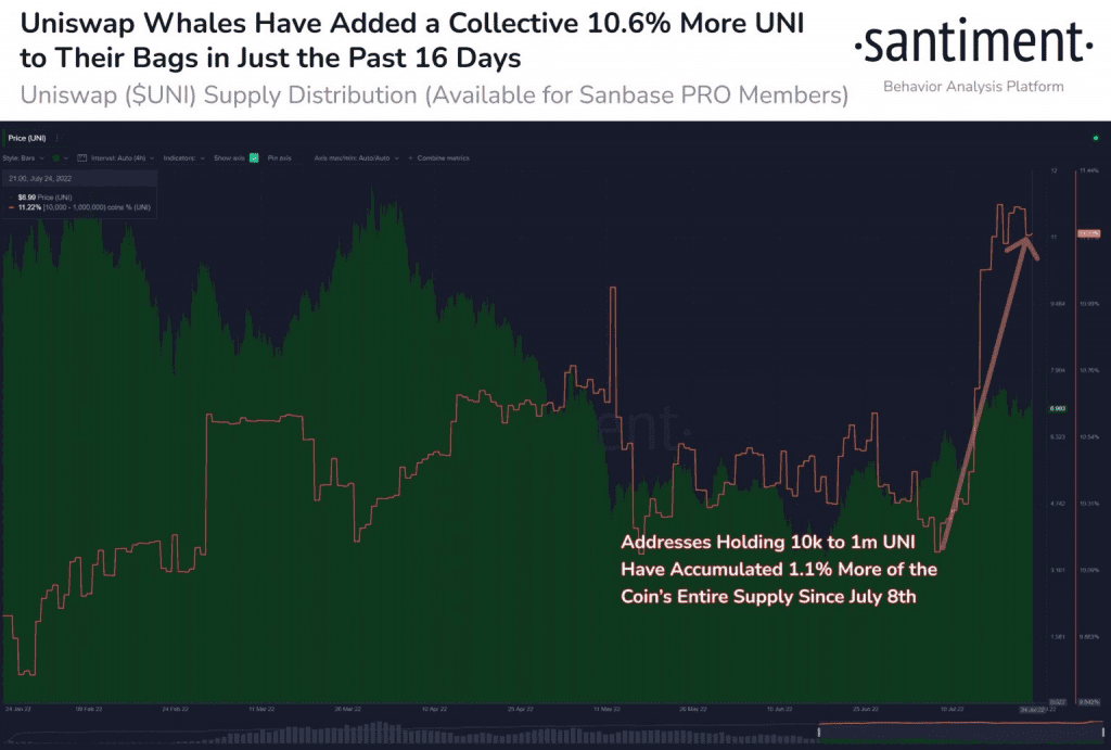 Uniswap Whale Boosts UNI Token Accumulation