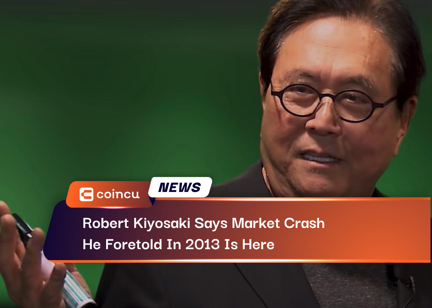 रॉबर्ट कियोसाकी का कहना है कि बाज़ार क्रैश हो गया है