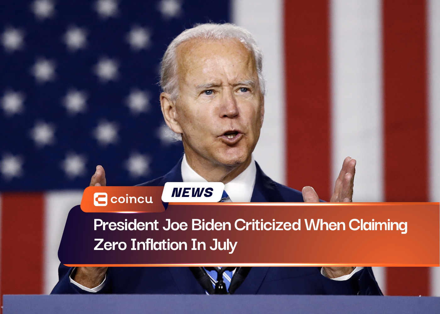 Presidente Joe Biden criticado ao alegar inflação zero em julho
