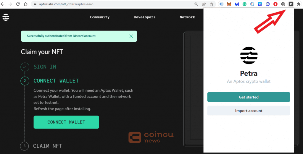 Aptos: Guide Claim Testnet NFT