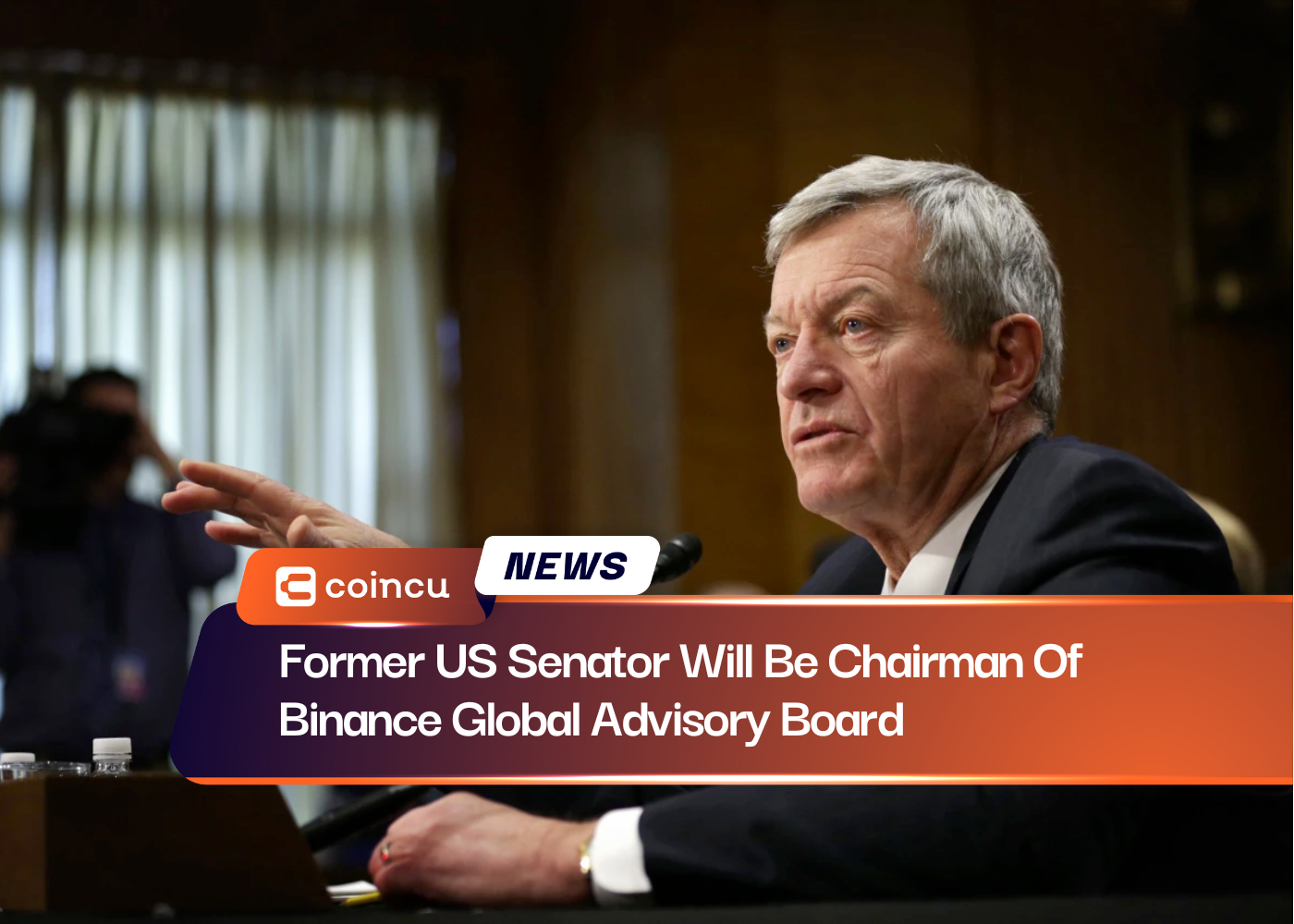 Former US Senator Will Be Chairman Of Binance Global Advisory Board
