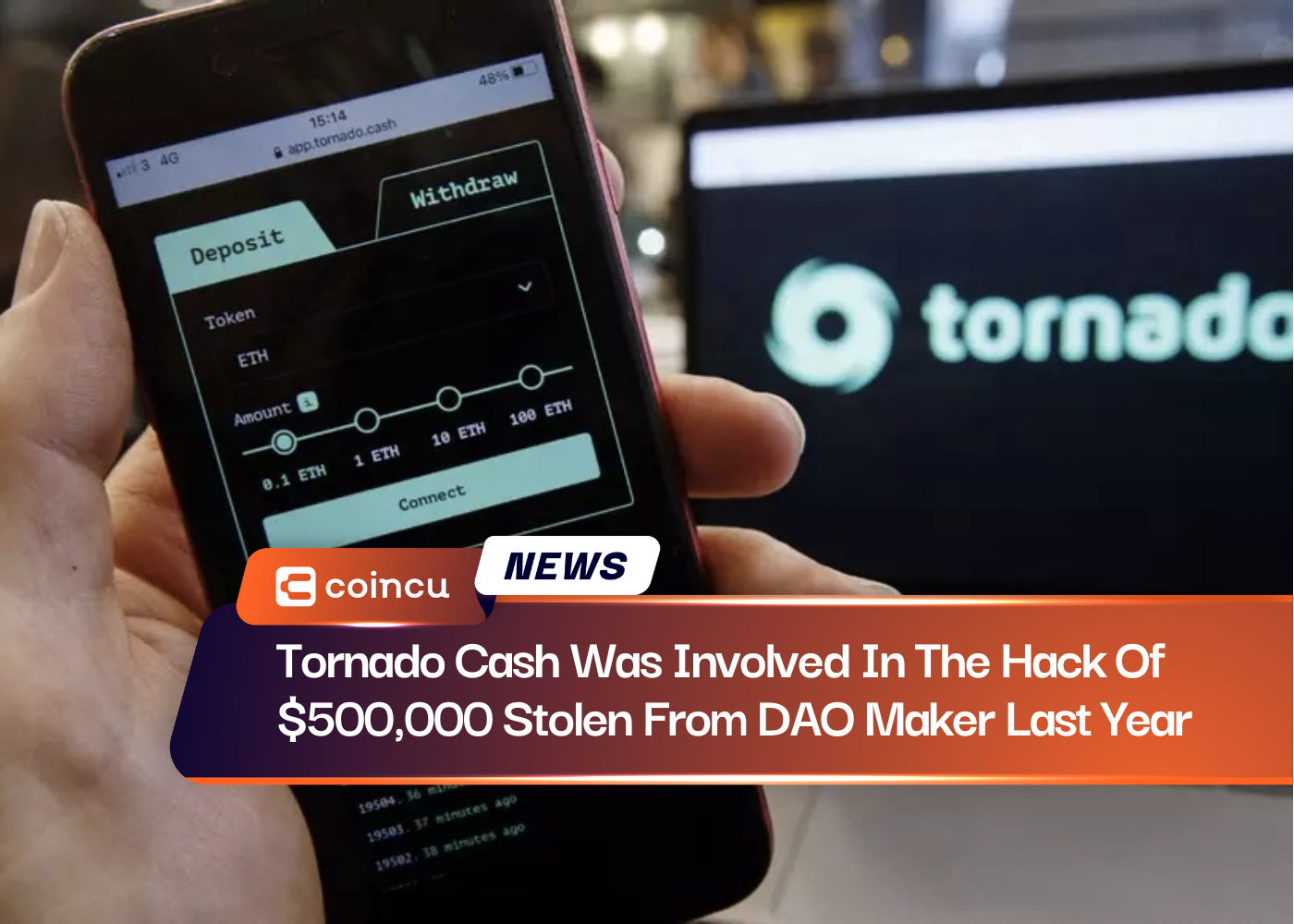Tornado Cash Was Involved In The Hack Of $500,000 Stolen From DAO Maker Last Year