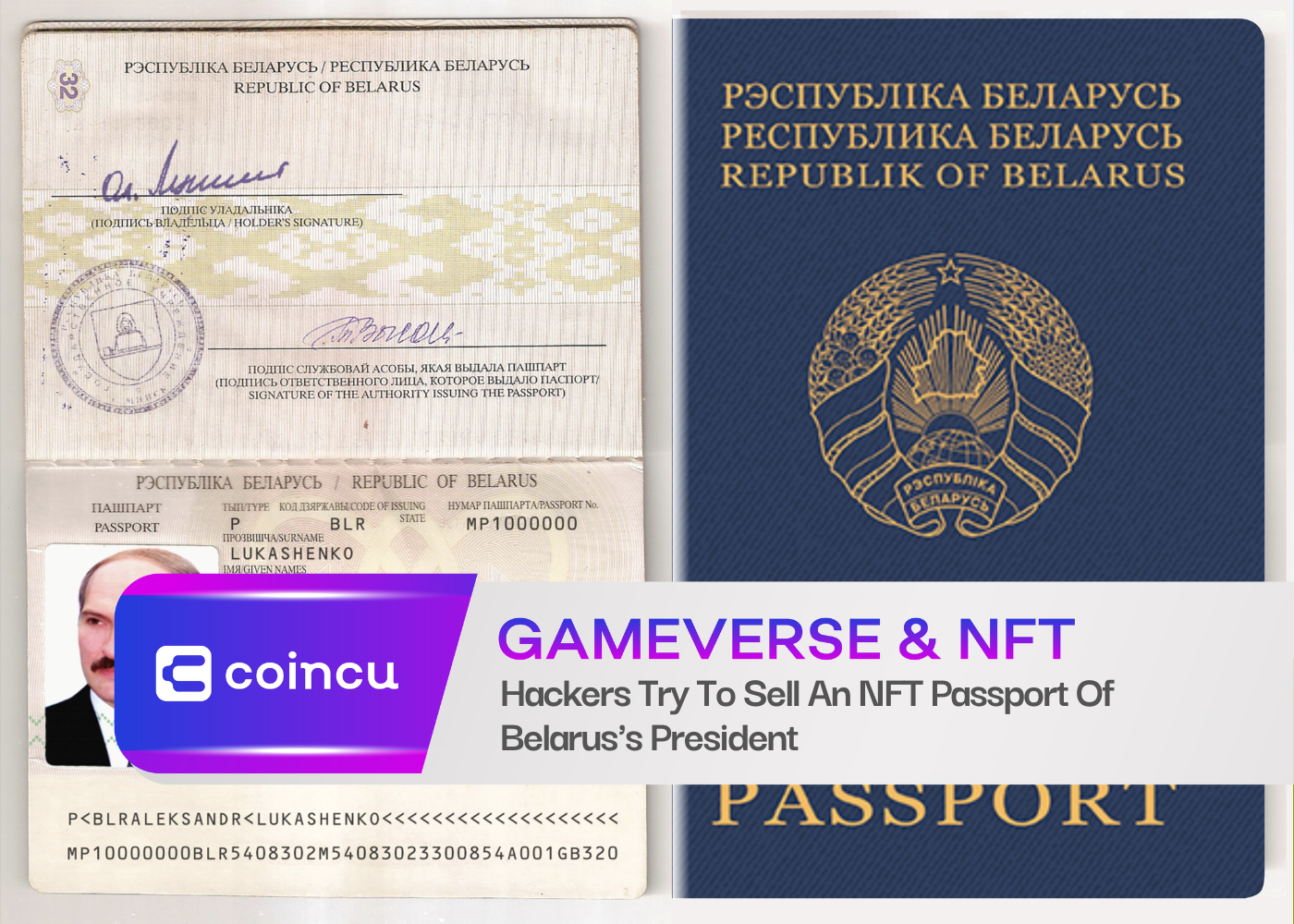 Hackers Try To Sell An NFT Passport Of Belarus's President