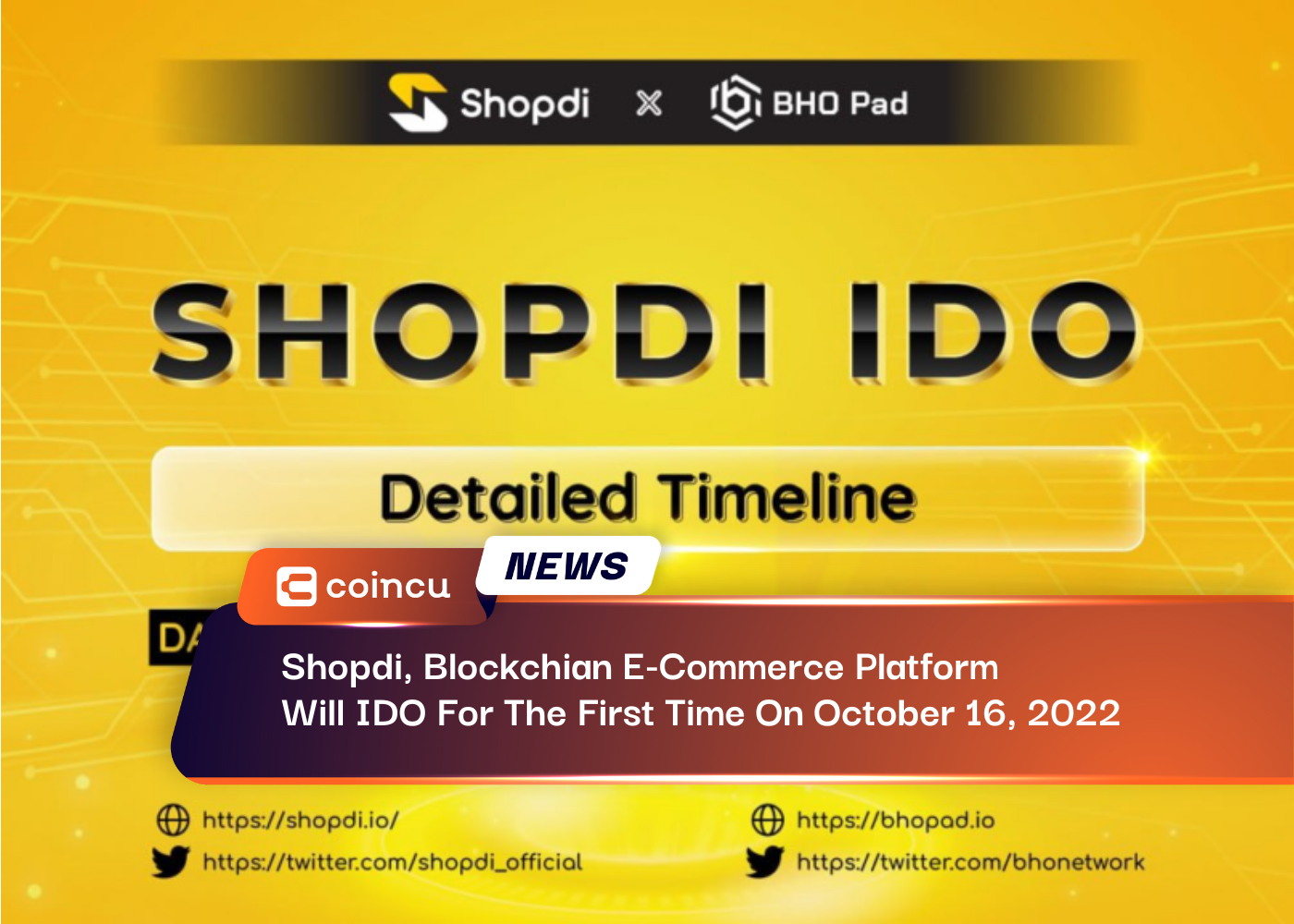 Shopdi, Blockchian E-Commerce Platform Will IDO For The First Time On October 16, 2022