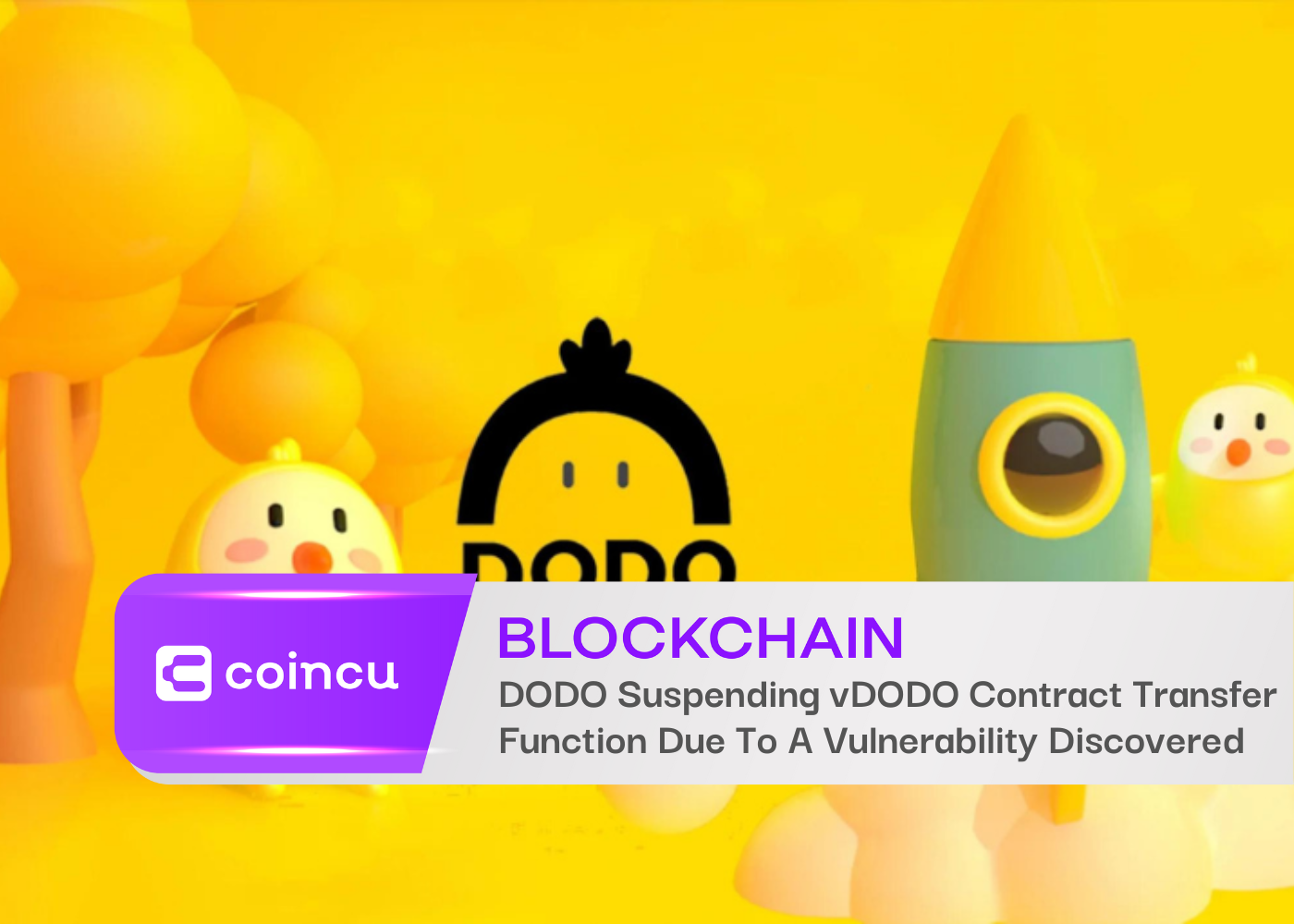 DODO Suspending vDODO Contract Transfer Function Due To A Vulnerability Discovered