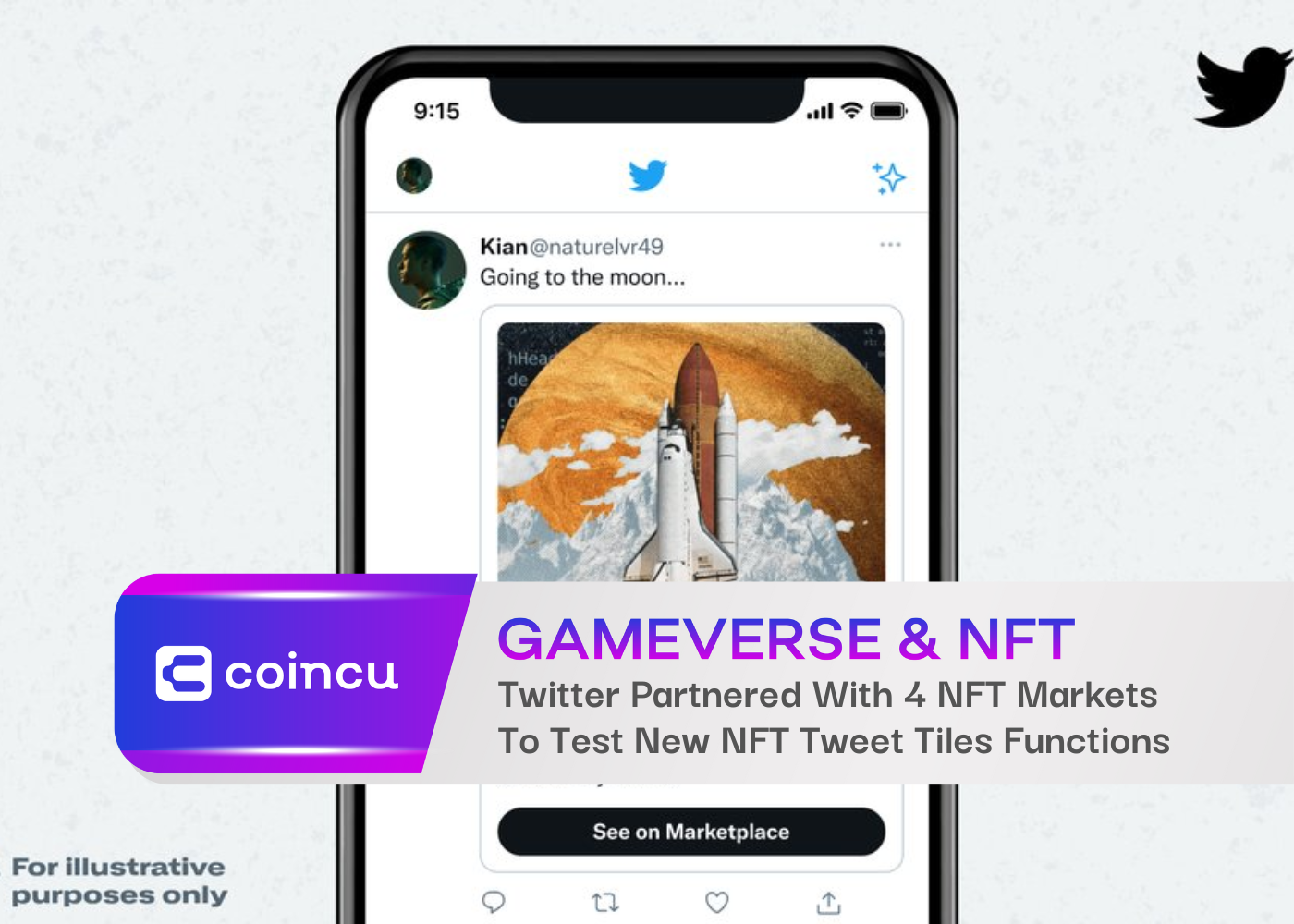 Twitter s'est associé à 4 marchés NFT pour tester les nouvelles fonctions de vignettes de tweet NFT