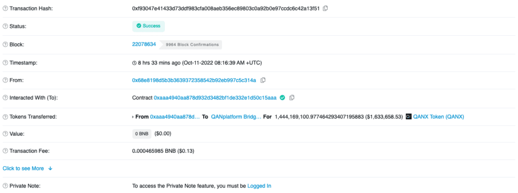 QANplatform Bridge Exploited $2 Million By Hackers 2 QANplatform Bridge Exploited $2 Million By Hackers