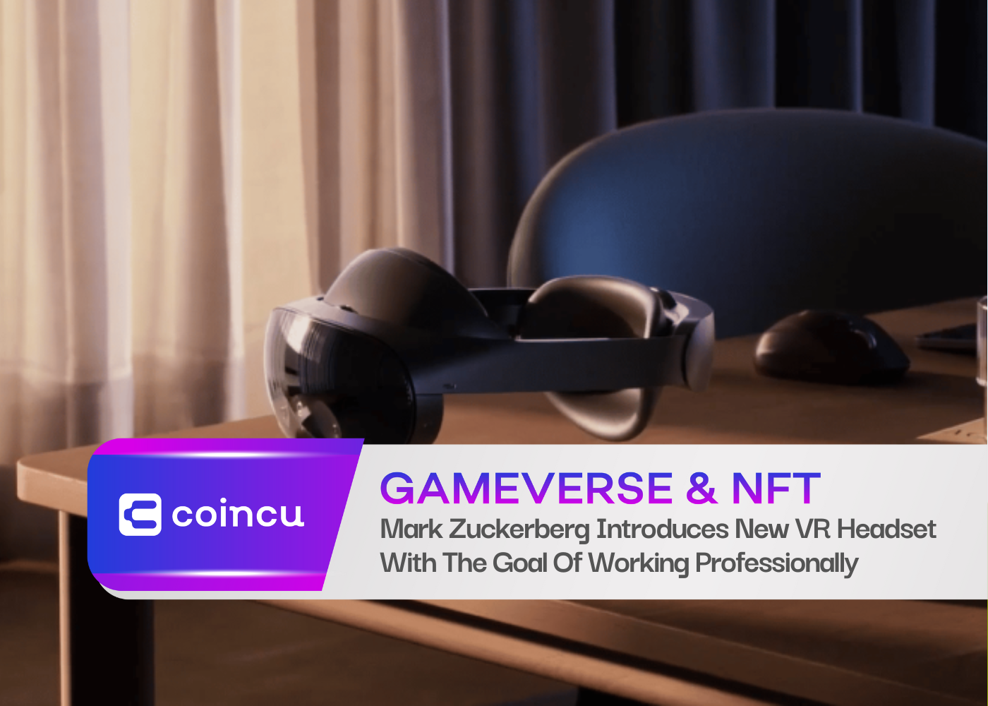 Mark Zuckerberg Introduces New VR Headset With The Goal Of Working Professionally