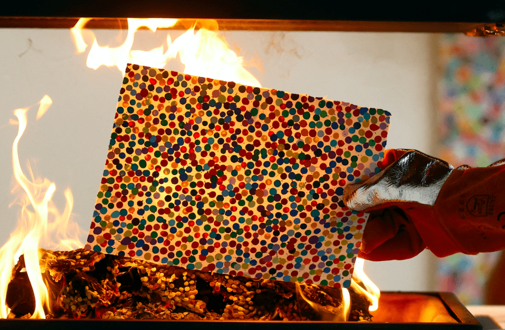 Damien Hirst Keeps Burning NFT-linked Artworks 1 Damien Hirst Keeps Burning NFT-linked Artworks