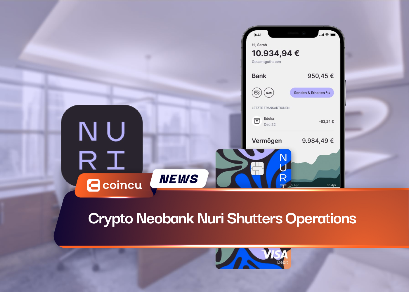 Crypto Neobank Nuri Shutters Operations