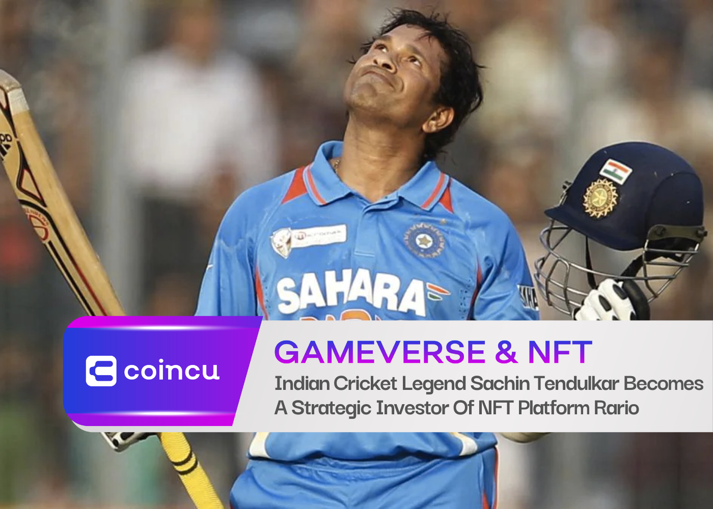 Indian Cricket Legend Sachin Tendulkar Becomes A Strategic Investor Of NFT Platform Rario