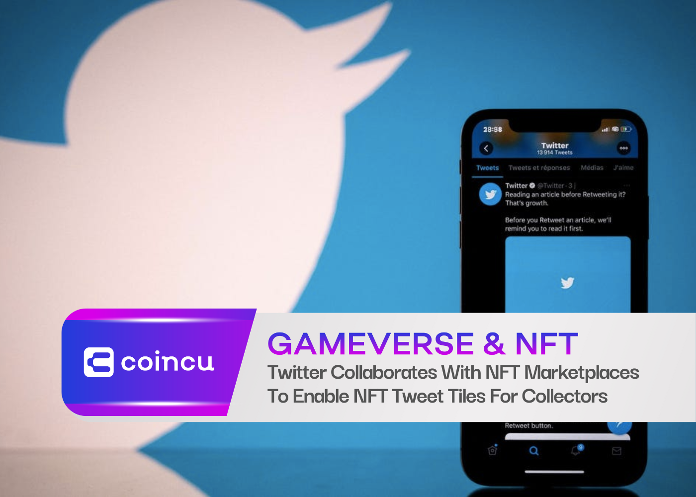 Twitter collabore avec les marchés NFT pour activer les vignettes de tweet NFT pour les collectionneurs