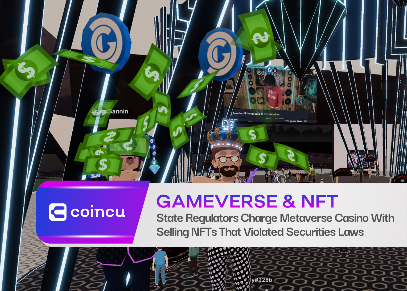 State Regulators Charge Metaverse Casino With Selling NFTs That Violated Securities Laws