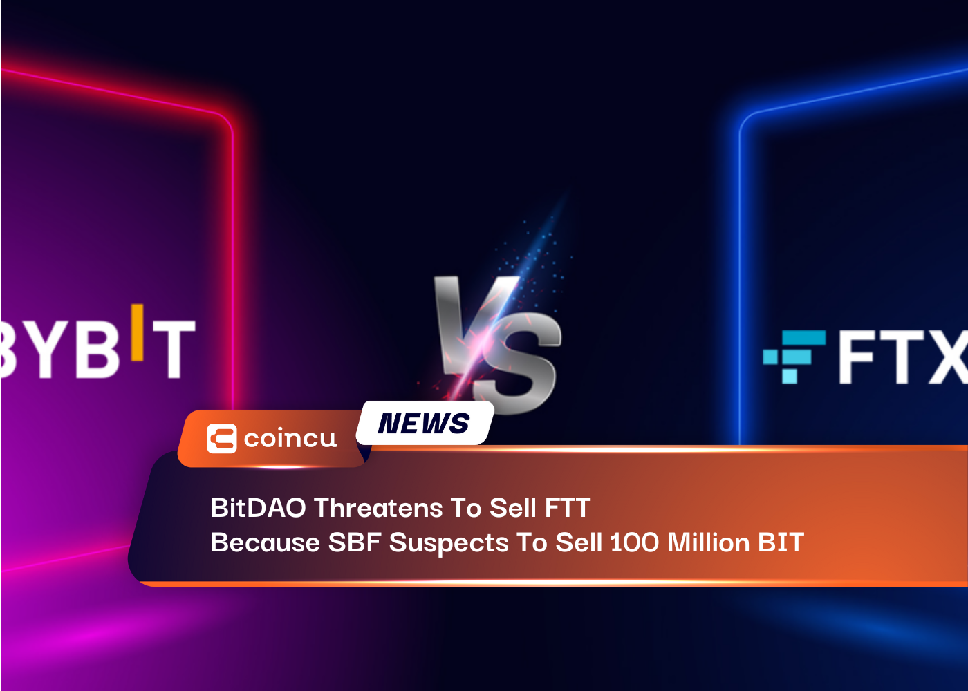 BitDAO는 SBF가 100억 BIT를 판매할 것으로 의심되기 때문에 FTT를 판매하겠다고 위협합니다.