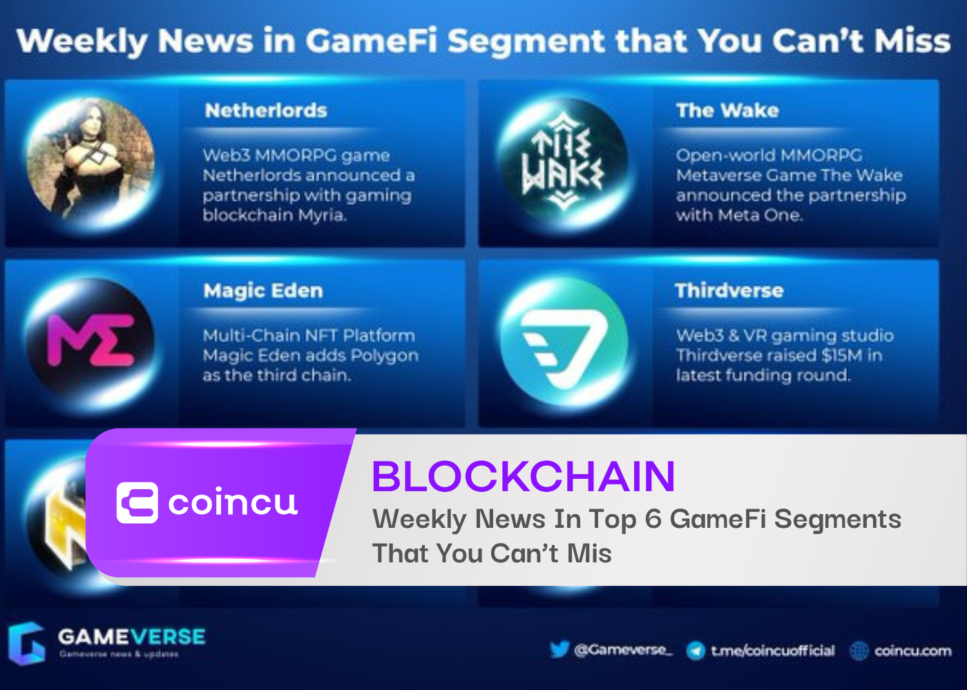 Weekly News In GameFi Segment That You Can’t Miss