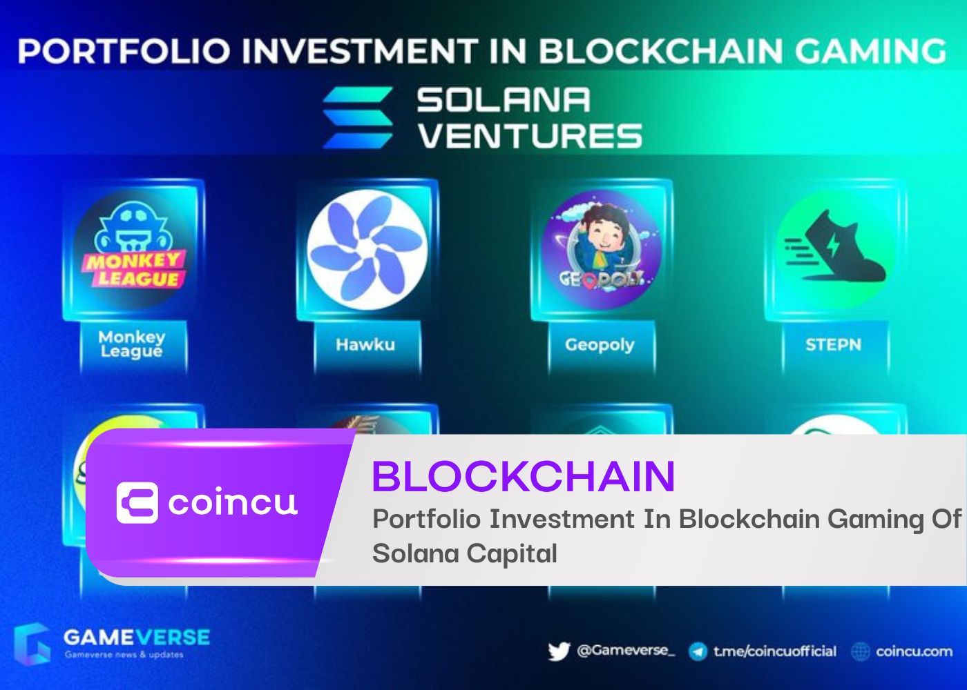 Portfolio Investment In Blockchain Gaming Of Solana Capital