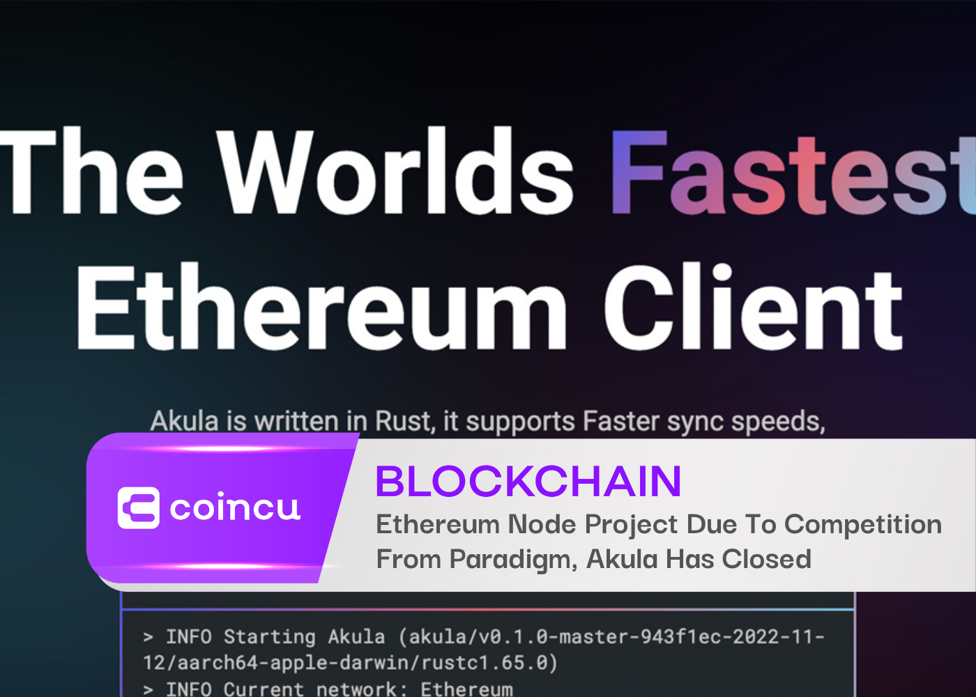 Ethereum Node Project Due To Competition