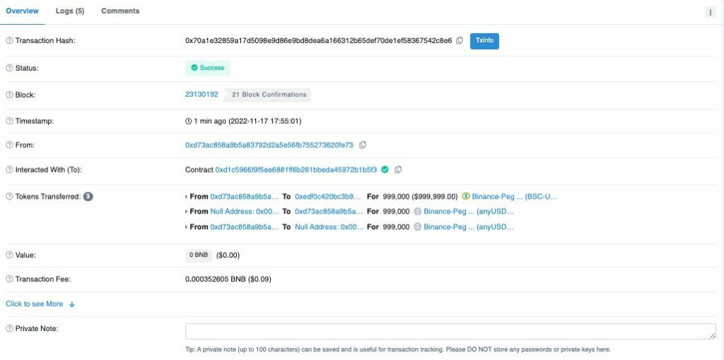 FTX Accounts Drainer Carried On Bridging Another 1000 Ethereum