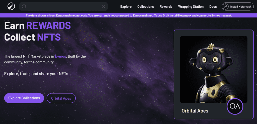Landscape NFTs Projects On EvmosOrg 5 NFTs