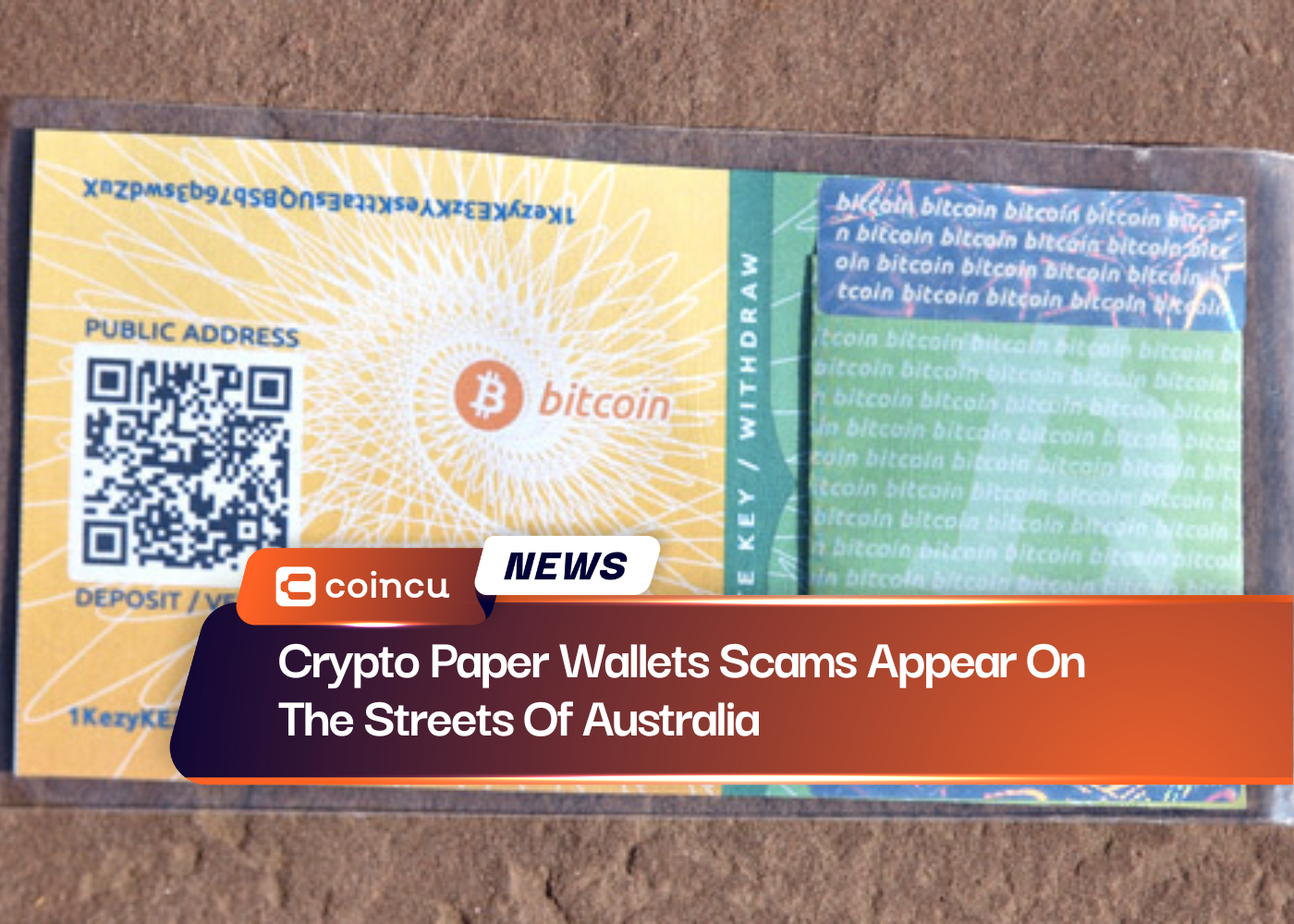 Crypto Paper Wallets Scams Appear On The Streets Of Australia