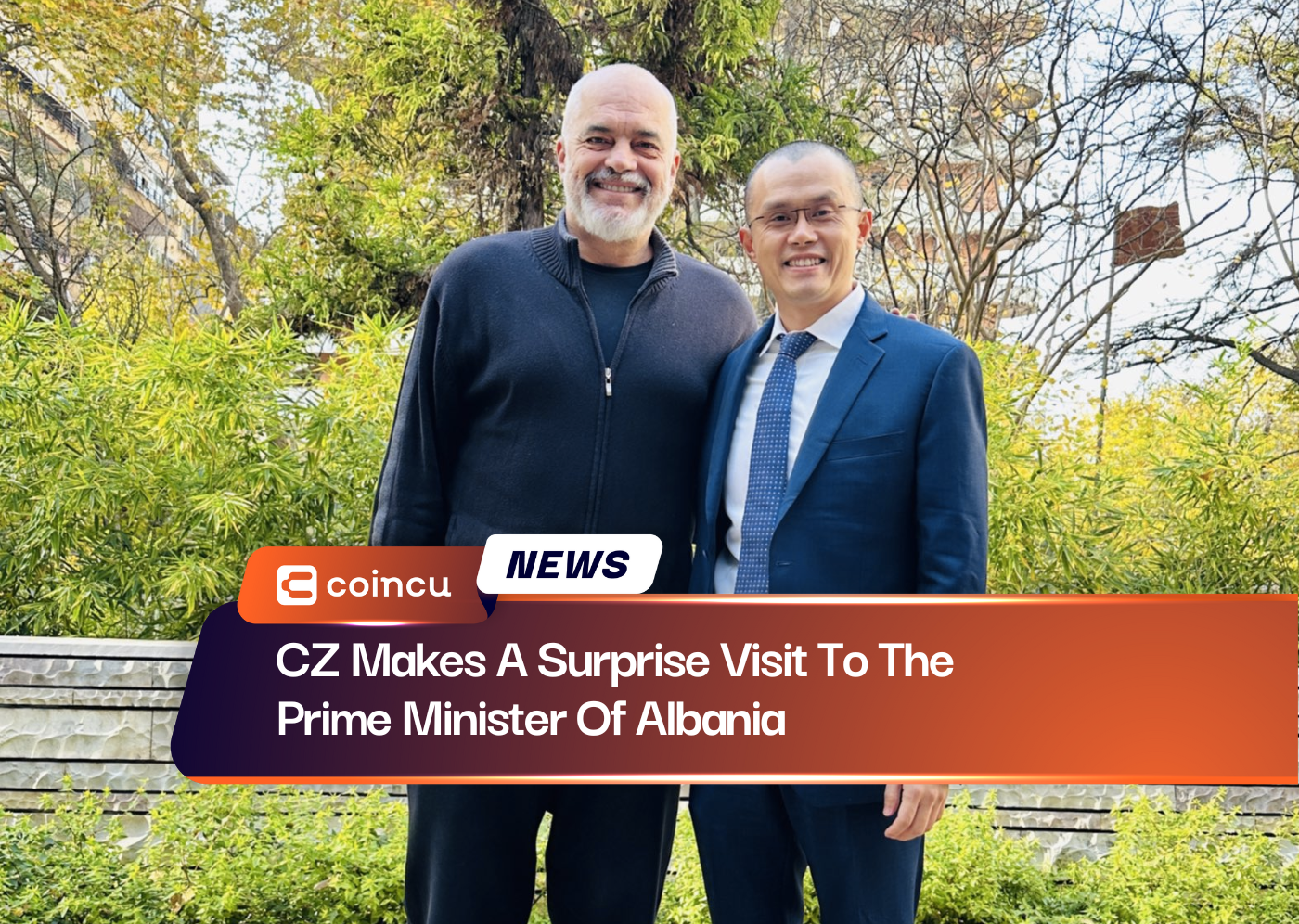 CZ Makes A Surprise Visit To The Prime Minister Of Albania