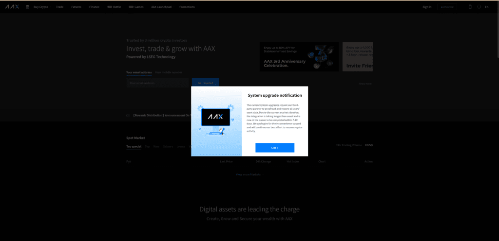 AAX wallet