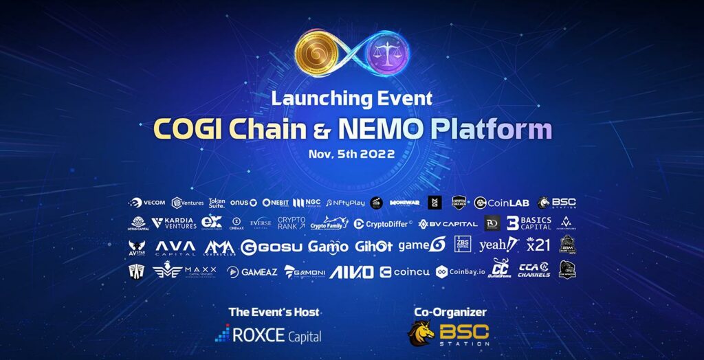 COGI Chain & NEMO Platform Official Launch 1 COGI Chain & NEMO Platform Official Launch