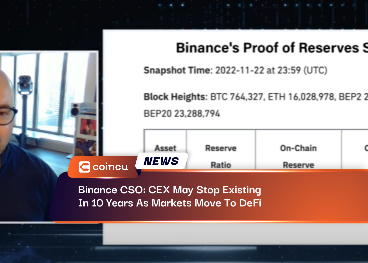 Binance CSO: CEX May Stop Existing In 10 Years As Markets Move To DeFi