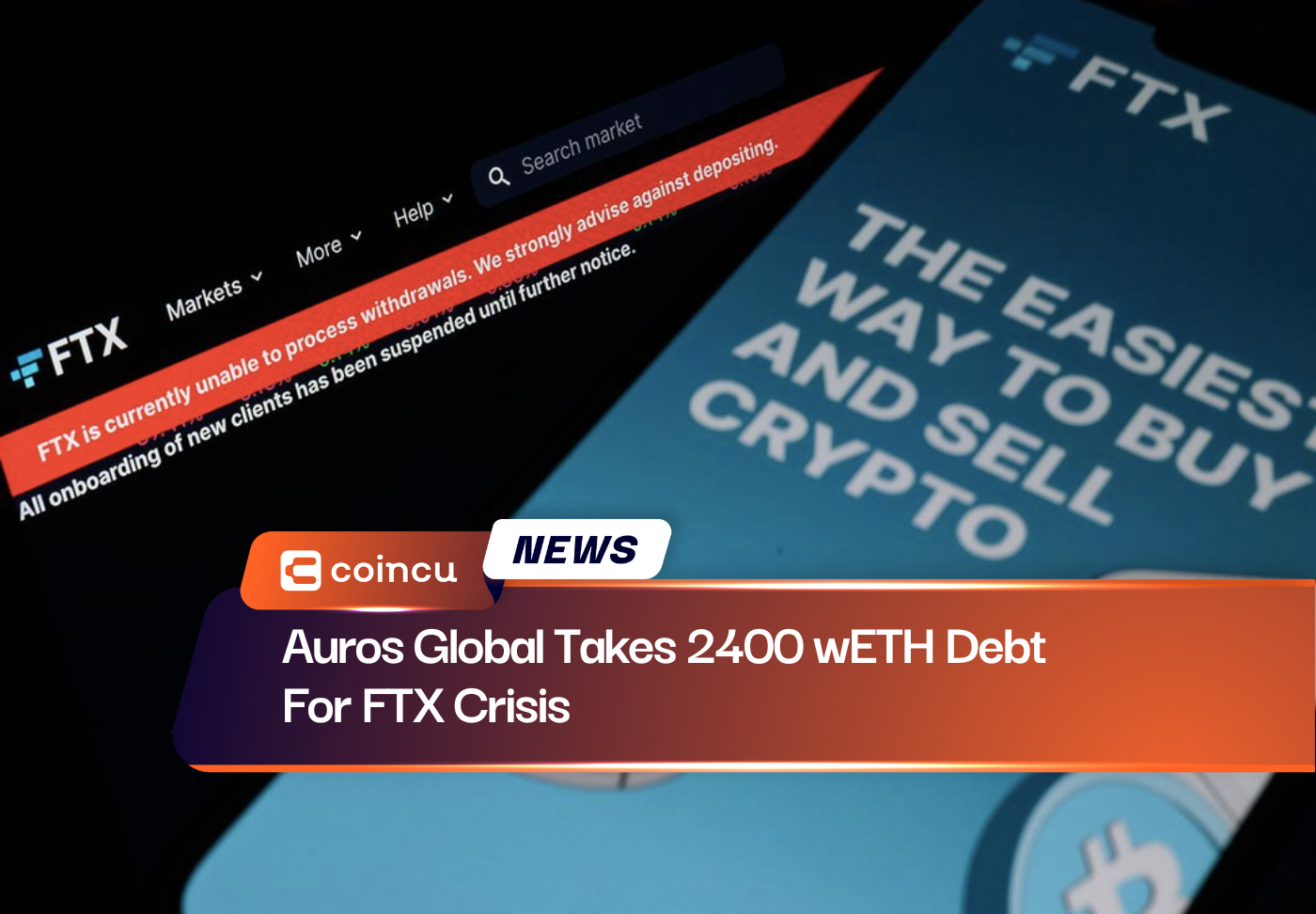 Auros Global Takes 2400 wETH Debt For FTX Crisis