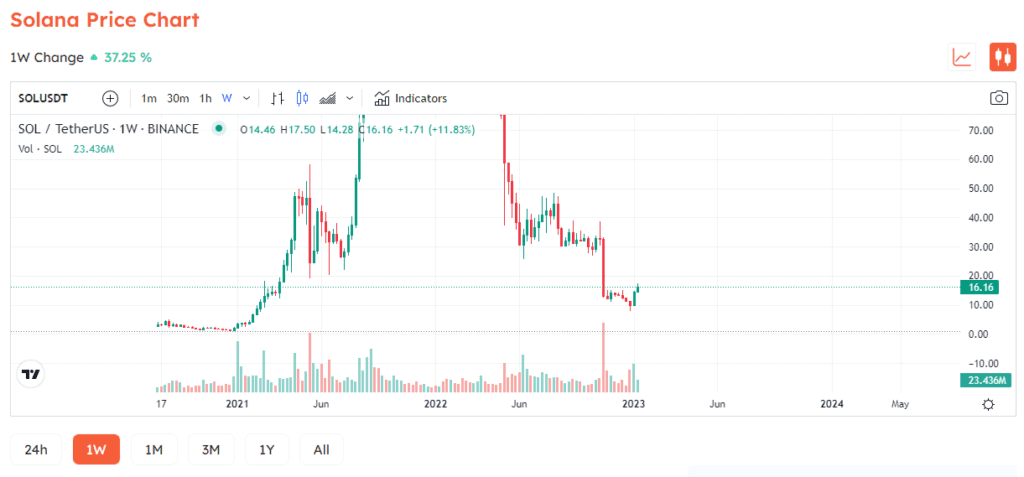 Solana Sparkles 45% As BONK Soared Up 1000% Last Week