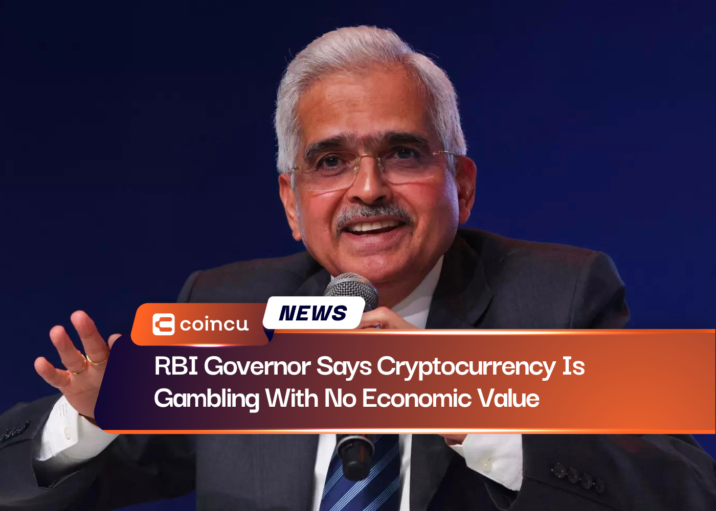RBI Governor Says Cryptocurrency Is Gambling With No Economic Value
