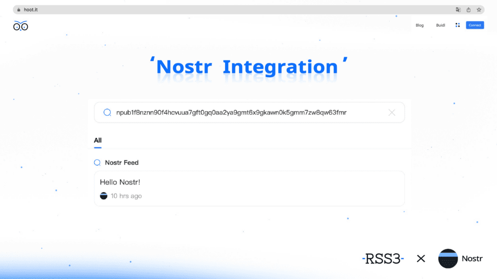 RSS3 Announces It Has Integrated Decentralized Social Protocol Nostr And Damus