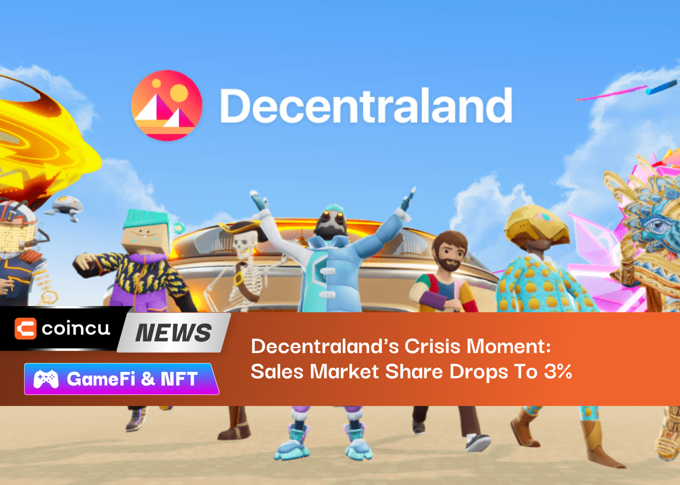 Decentraland's Crisis Moment: Sales Market Share Drops To 3%
