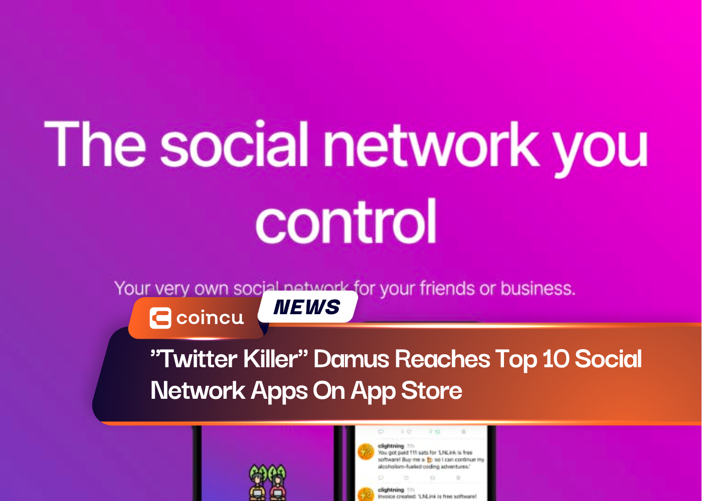 "Twitter Killer" Damus Reaches Top 10 Social Network Apps On App Store
