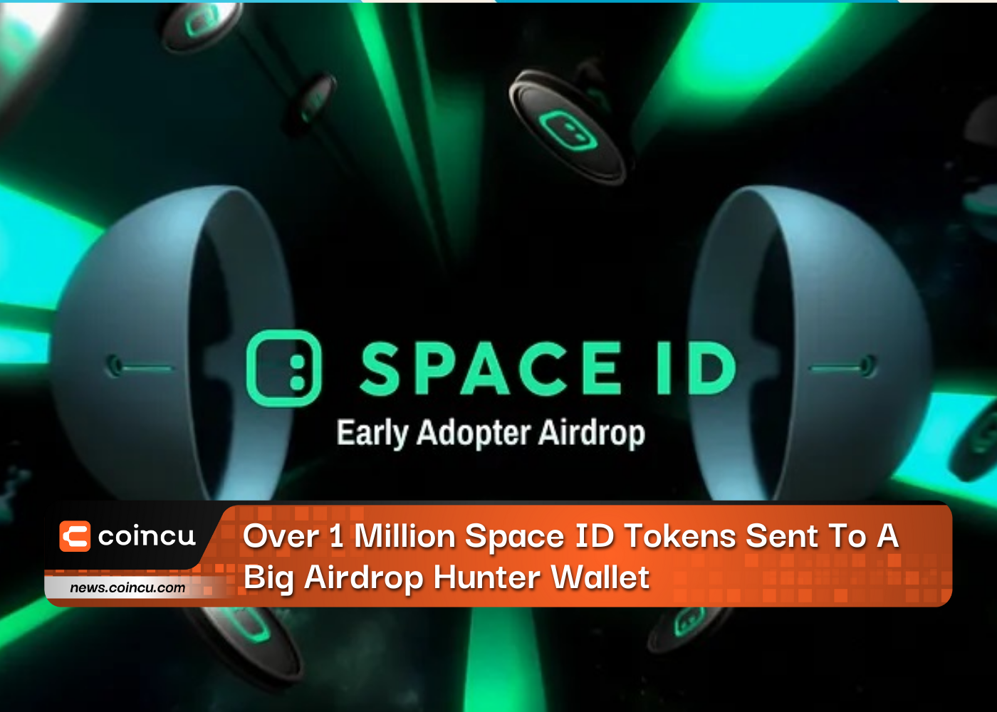 Mais de 1 milhão de tokens de identificação espacial enviados para uma carteira Big Airdrop Hunter